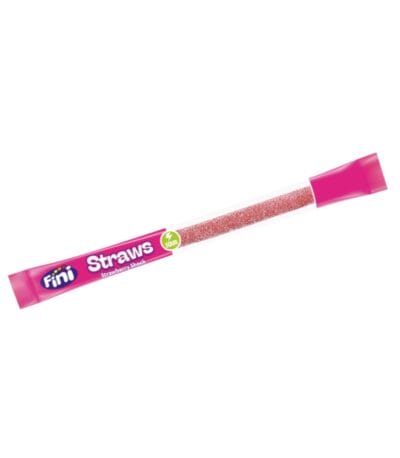 Alternative view of Fini Straws Strawberry sauer - 10 Stück im Set