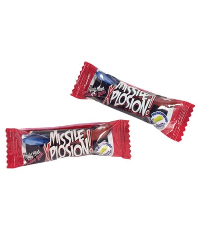 Fini Bubble Gum Missile Xplosion einzeln 200 Stück Displaykarton - MellowCompany