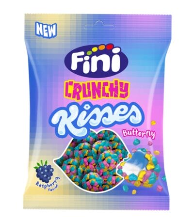 Fini Fruchtgummi Crunchy Kisses Butterfly- 75g im Beutel